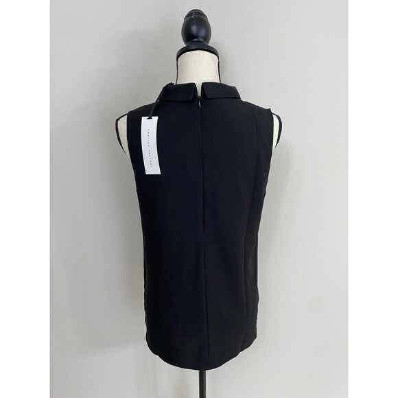 English Factory mock neck Blouse Black Sleeveless NWT Size M Medium - Picture 3 of 10